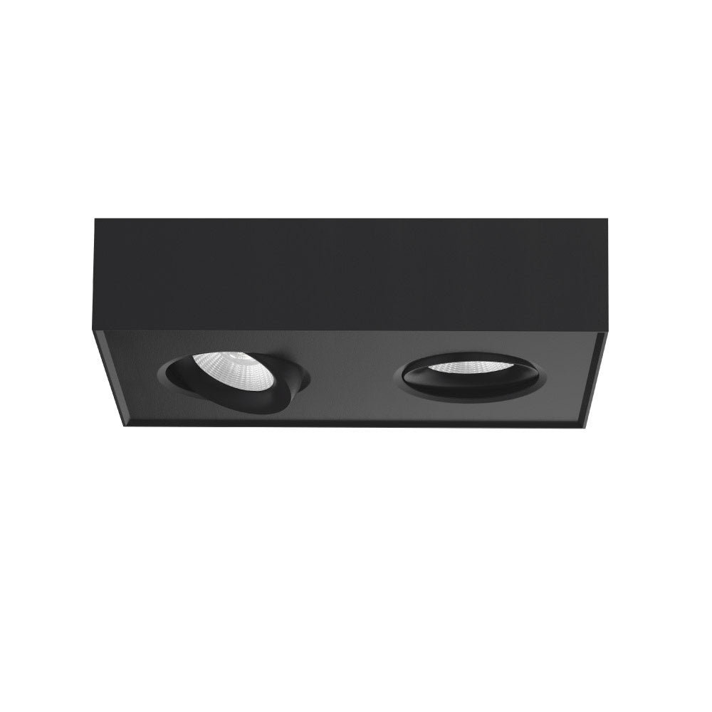 Artdelight spot Brooklyn - 2 lichts - 22.4 x 6 cm - zwart