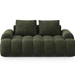 Cosmopolitan Design Bank Linz 2-zits, flueel groente – 100x175x84cm Cosmopolitan Design Bank Linz 2-zits, flueel groente – 100x175x84cm