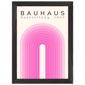 Artfulprints Poster met Lijst Bauhaus – Pink rainbow – A4 21×29.7 cm – Artfulprints Poster met Lijst Bauhaus – Pink rainbow – A4 21×29.7 cm –