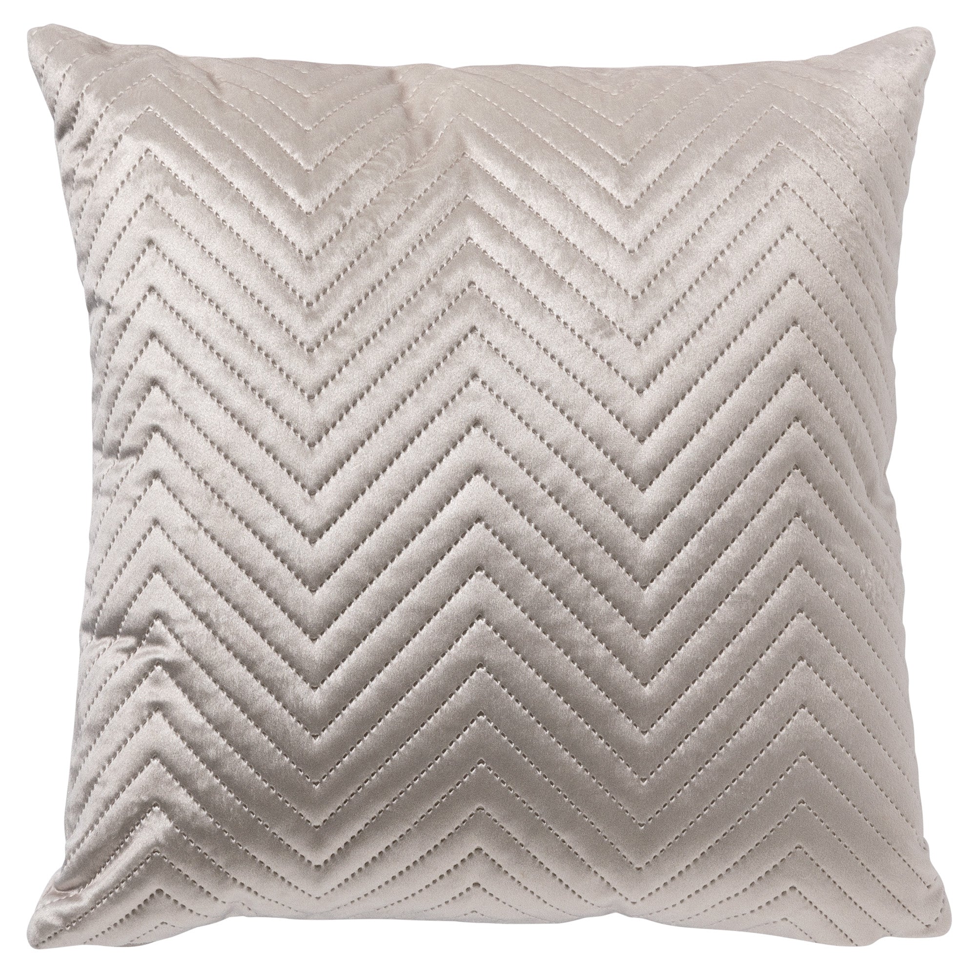 DUKE - Sierkussen 40x40 cm - subtiel geometrisch patroon - Pumice Ston
