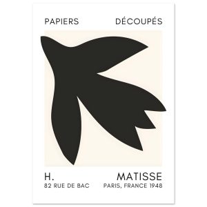 Artfulprints Poster Matisse – Shapes in the air black – A4 21×29.7 cm Artfulprints Poster Matisse – Shapes in the air black – A4 21×29.7 cm