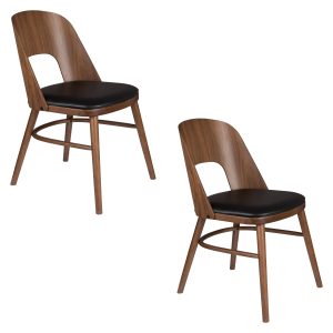 Dutchbone Talika Eetkamerstoelen Bruin – Set van 2