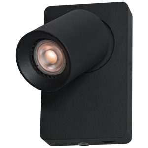 Artdelight wandlamp Megano – 1 lichts – 12 x 16 cm – zwart Artdelight wandlamp Megano – 1 lichts – 12 x 16 cm – zwart