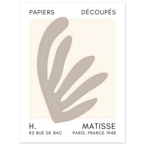 Artfulprints Poster Matisse – Aquatic impression grey – 30×40 cm – Gri Artfulprints Poster Matisse – Aquatic impression grey – 30×40 cm – Gri