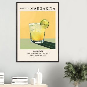 Artfulprints Poster Tommy's Margarita cocktail – Ingrediënten – 70×100 Artfulprints Poster Tommy's Margarita cocktail – Ingrediënten – 70×100