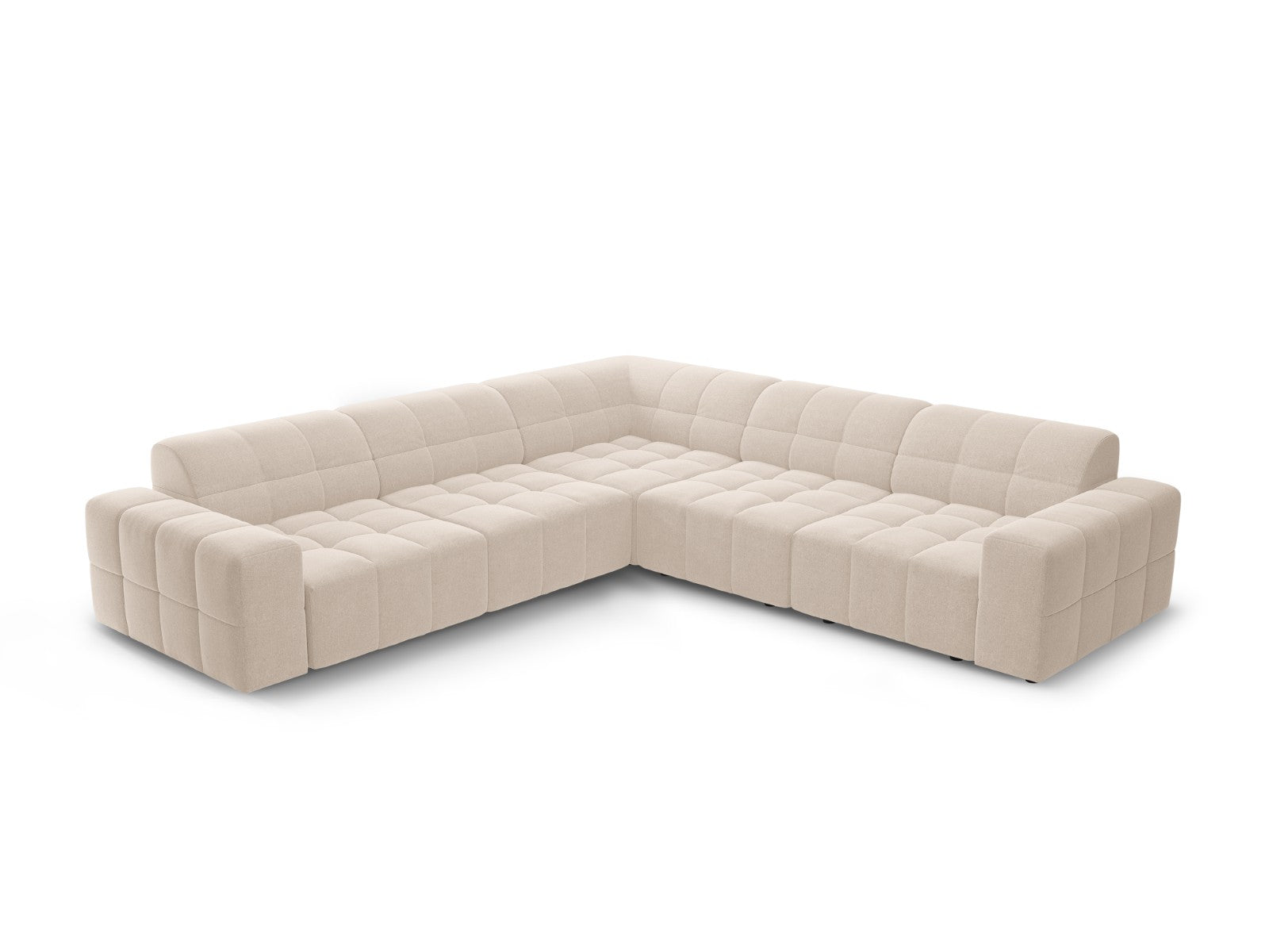 Cosmopolitan Design Symmetrische hoekbank CHICAGO 4-zits, chenille bei