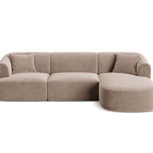 Cosmopolitan Design Modulaire hoekbank rechts Campi 4-zits, flueel don Cosmopolitan Design Modulaire hoekbank rechts Campi 4-zits, flueel don