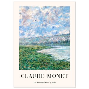 Artfulprints Poster Claude Monet – The Seine at Vétheuil – 50×70 cm – Artfulprints Poster Claude Monet – The Seine at Vétheuil – 50×70 cm –