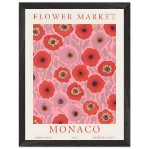 Artfulprints Poster met Lijst Flower market – Monaco – 30×40 cm – Roze Artfulprints Poster met Lijst Flower market – Monaco – 30×40 cm – Roze