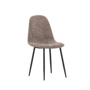 BRAM Eetkamerstoel Hakaro – Set van 2 – Grijs Bouclé BRAM Eetkamerstoel Hakaro – Set van 2 – Grijs Bouclé
