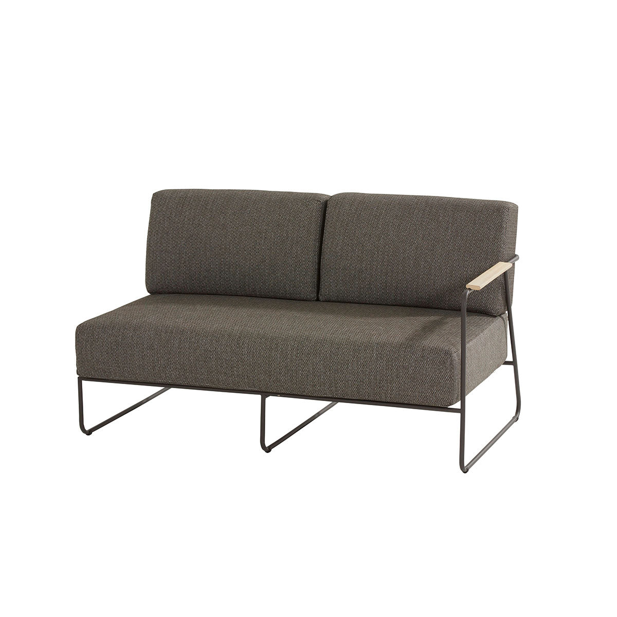 4 Seasons Outdoor loungebank Coast links donker grijs