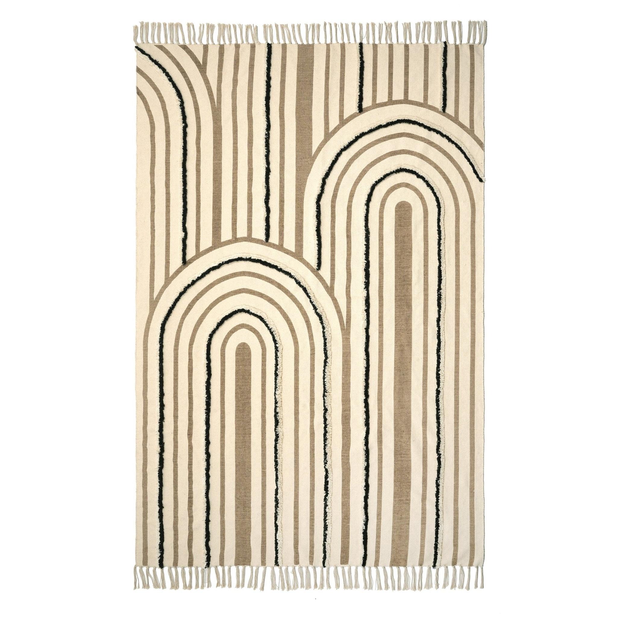 AFK Living vloerkleed Alban - natuurlijke stijl - Katoen - 120 x 170 c