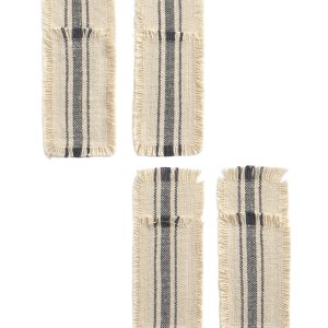 Calma House Bestekhoes (set van 4 stuks) Bari – Donkergrijs – 21×8 Calma House Bestekhoes (set van 4 stuks) Bari – Donkergrijs – 21×8