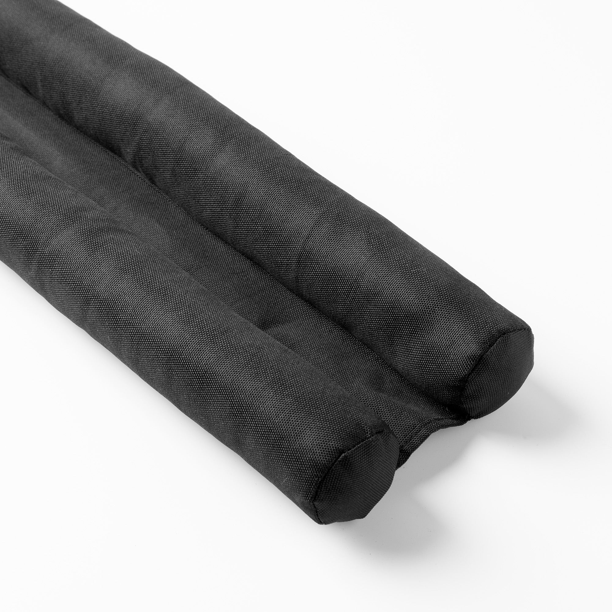 TITO - tochtrol 80x16x5 cm - dubbele tochtstopper - Raven - zwart
