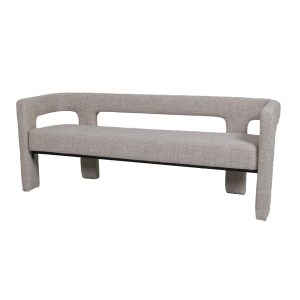 DÉJA Living Eetkamerbank Seto – Beige Stof – 168x54x68cm DÉJA Living Eetkamerbank Seto – Beige Stof – 168x54x68cm
