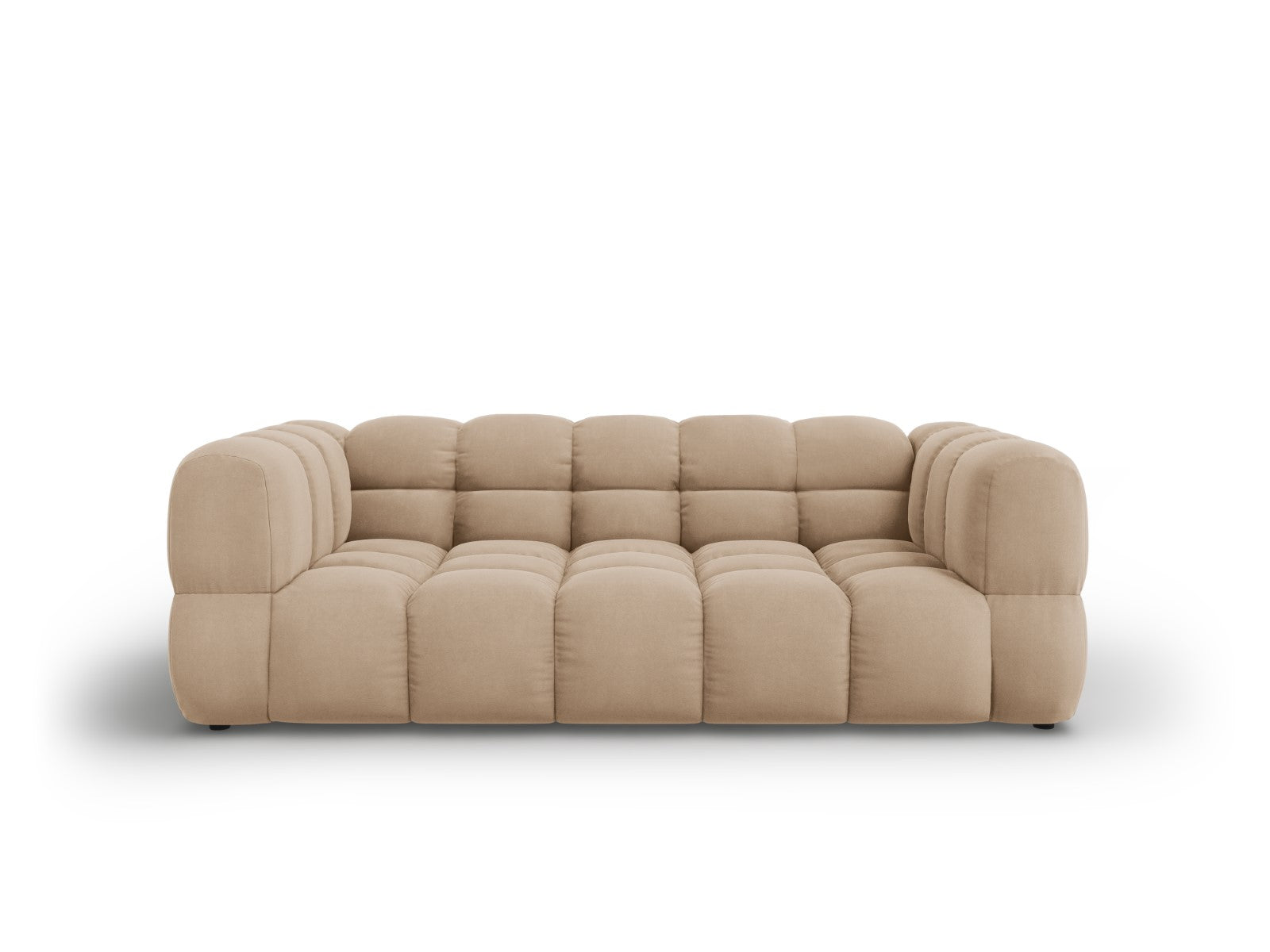 Cosmopolitan Design Bank Sky 3-zits, flueel, zand - 102x214x70cm