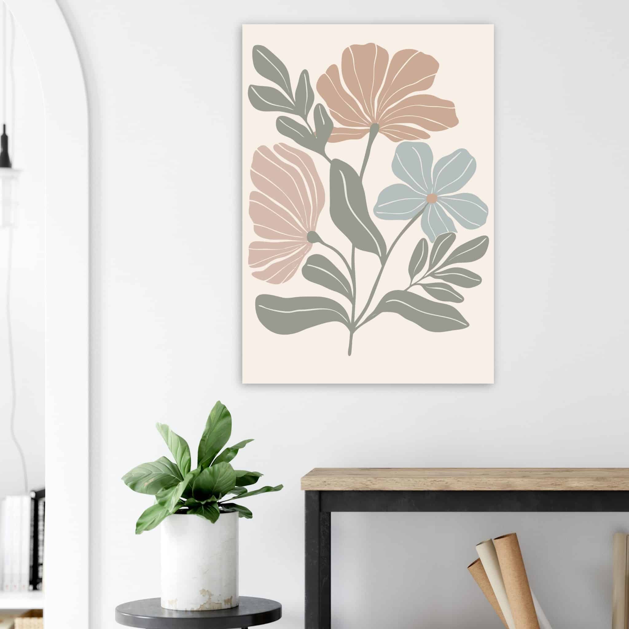 Artfulprints Poster Boho – Pastel bloom - 70x100 cm - Meerkleurig
