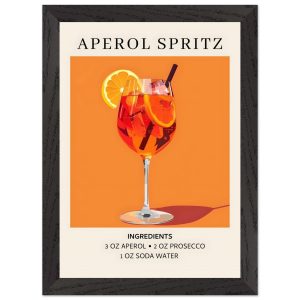 Artfulprints Poster met Lijst Aperol Spritz – Ingrediënten – A4 21×29. Artfulprints Poster met Lijst Aperol Spritz – Ingrediënten – A4 21×29.
