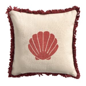 Calma House Kussen Shell – Rood – 32×32 Calma House Kussen Shell – Rood – 32×32
