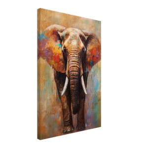Artfulprints Canvas Artistic elephant canvas – 40×60 cm – Meerkleurig Artfulprints Canvas Artistic elephant canvas – 40×60 cm – Meerkleurig
