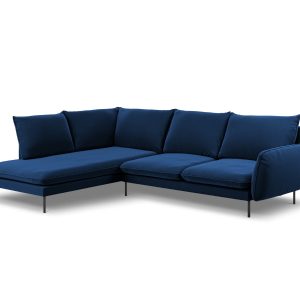 Cosmopolitan Design linker hoekbank Vienna 6-zits, flueel, koningsblau Cosmopolitan Design linker hoekbank Vienna 6-zits, flueel, koningsblau