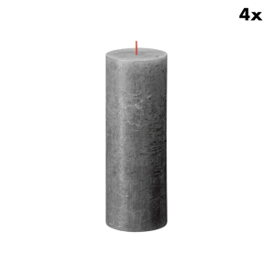 Bolsius rustieke kaarsen – antraciet – 19cm Bolsius rustieke kaarsen – antraciet – 19cm