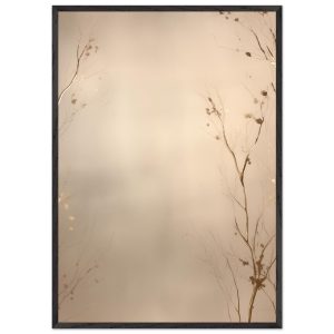 Artfulprints Poster met Lijst Abstract – Golden leafs – 70×100 cm – Go Artfulprints Poster met Lijst Abstract – Golden leafs – 70×100 cm – Go