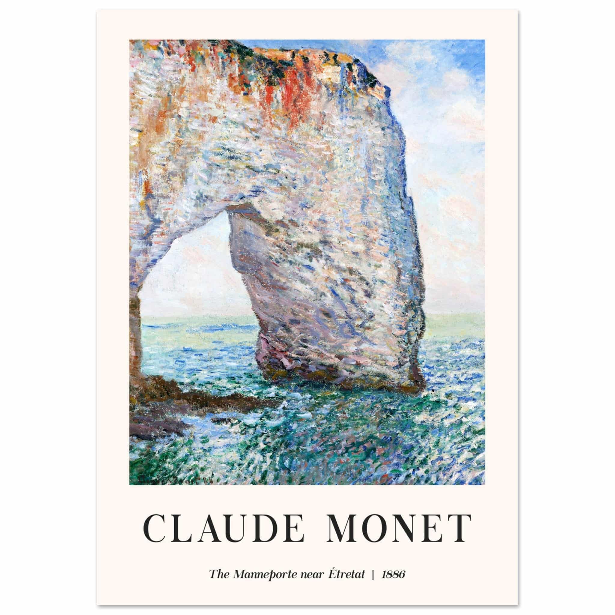 Artfulprints Poster Claude Monet - The Manneport near Étretat - A4 21x