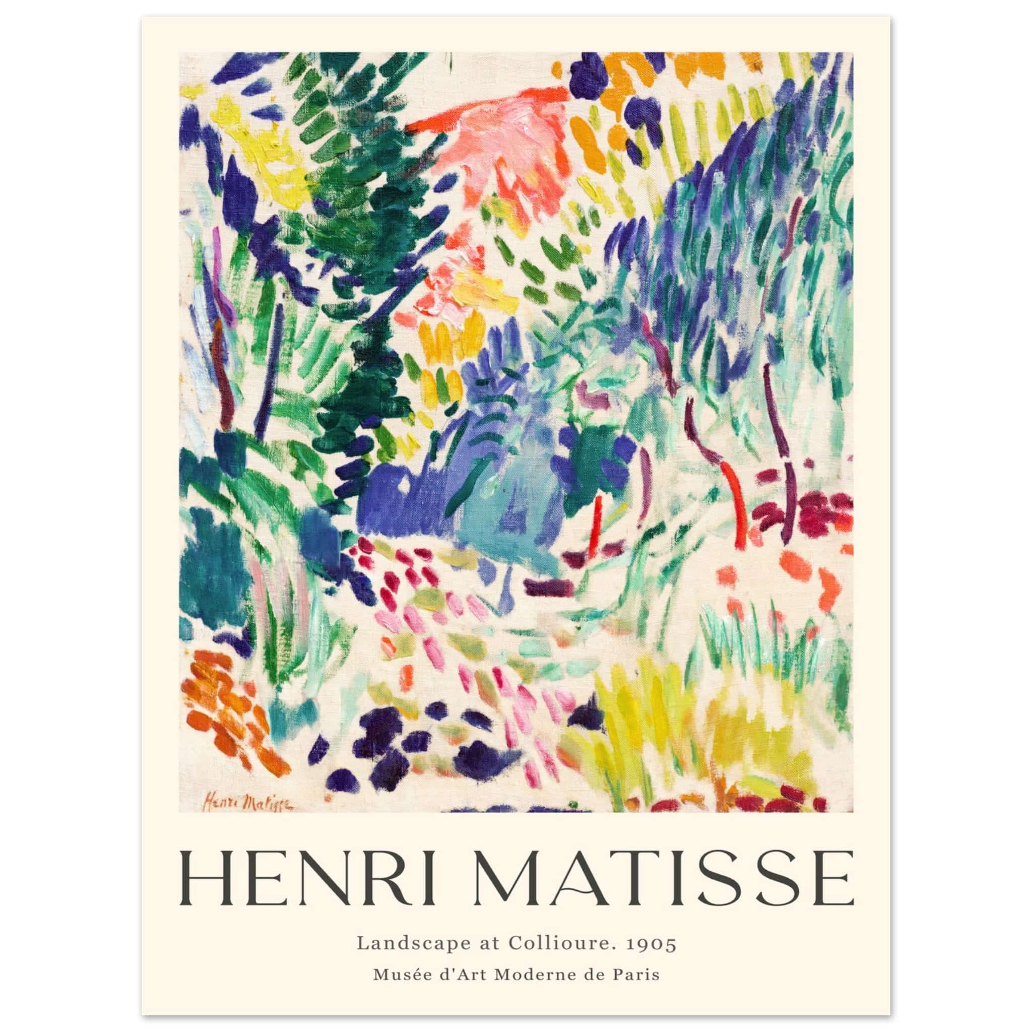 Artfulprints Poster Matisse - Landscape of Collioure 1905 - 30x40 cm -