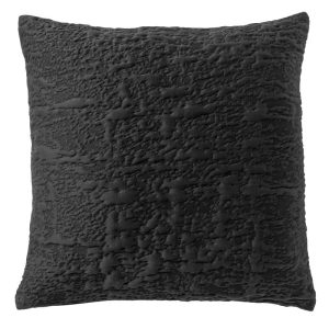 LYLA – Sierkussen 45×45 cm – 3D – effen print – Raven – zwart LYLA – Sierkussen 45×45 cm – 3D – effen print – Raven – zwart