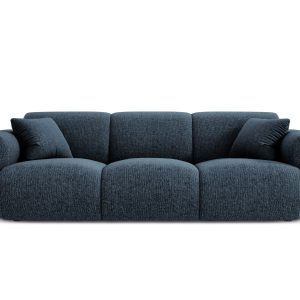 Cosmopolitan Design Bank Nolio 3-zits, chenille, koningsblauw – 95×235