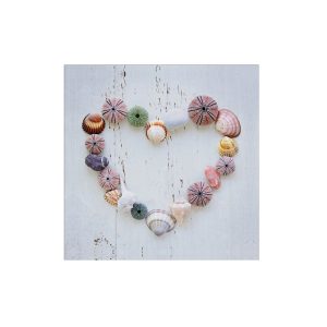 Art for the Home Buitencanvas – Schelpenhart – 50x50cm Art for the Home Buitencanvas – Schelpenhart – 50x50cm