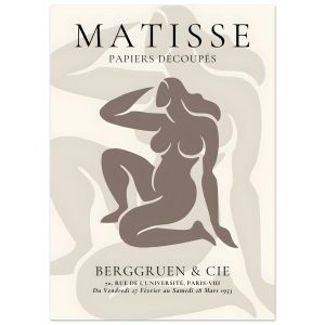 Artfulprints Poster Matisse – Shapes of her – 50×70 cm – Taupe Artfulprints Poster Matisse – Shapes of her – 50×70 cm – Taupe