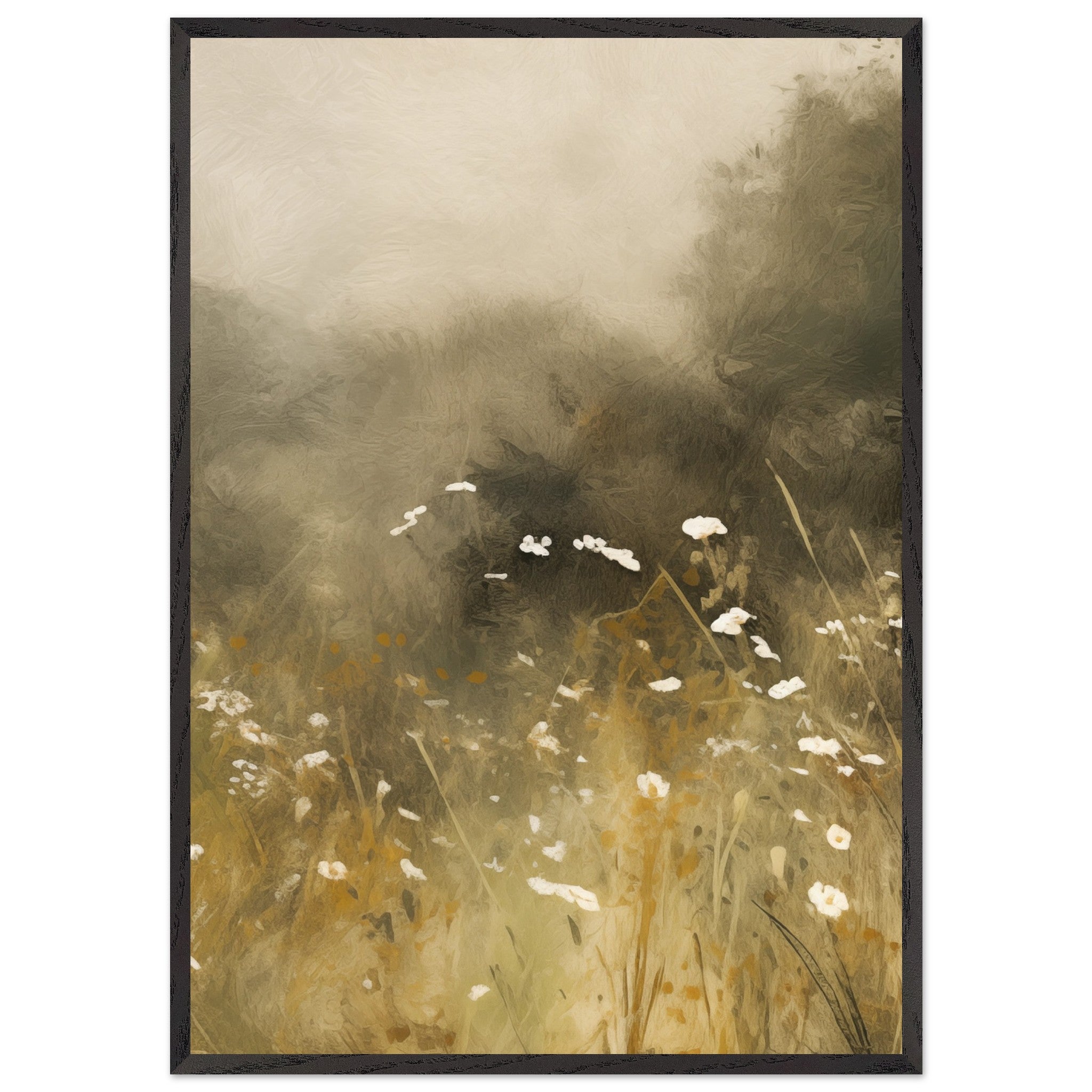 Artfulprints Poster met Lijst Abstract - Floral essence - 70x100 cm -