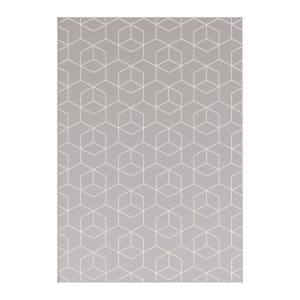 AFK Living vloerkleed Kube – voor binnen en buiten – grijs – 120 x 170 AFK Living vloerkleed Kube – voor binnen en buiten – grijs – 120 x 170