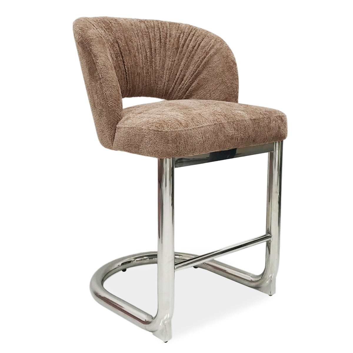 DÉJA Living Barstoel Dovre - Taupe/Chrome