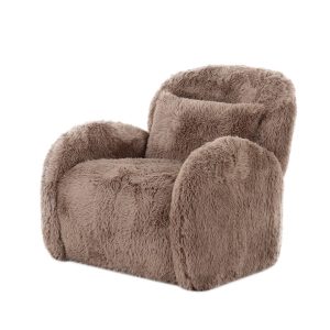 DÉJA Living Fauteuil Alta – Taupe Fluffy – Zithoogte 42cm DÉJA Living Fauteuil Alta – Taupe Fluffy – Zithoogte 42cm