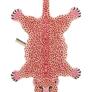 Doing Goods Pink Luipaard Vloerkleed – XL 250 x 160 x 2 cm – 100% wol Doing Goods Pink Luipaard Vloerkleed – XL 250 x 160 x 2 cm – 100% wol