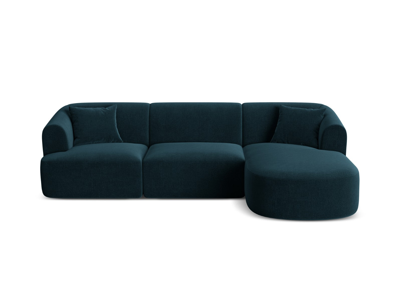 Cosmopolitan Design Modulaire hoekbank rechts Campi 4-zits, flueel die
