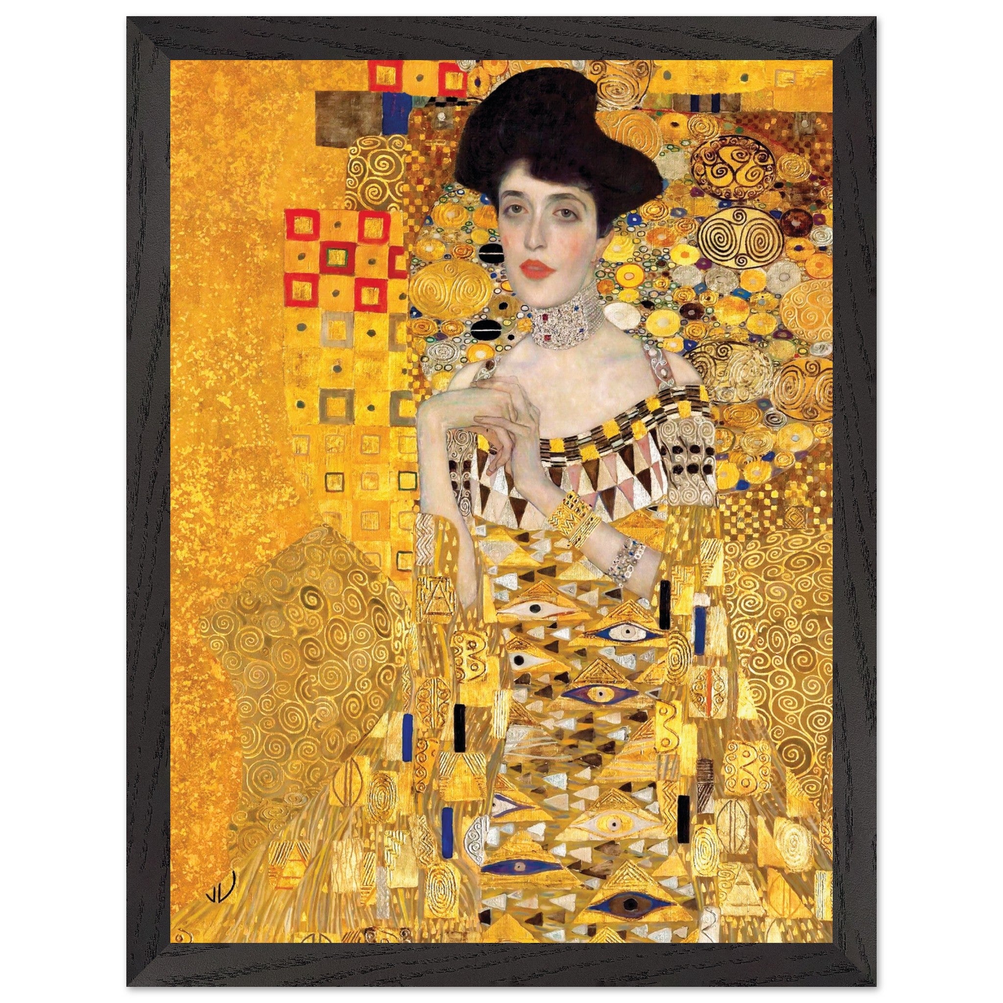 Artfulprints Poster met Lijst Gustav Klimt - Portrait of Adele Bloch-B