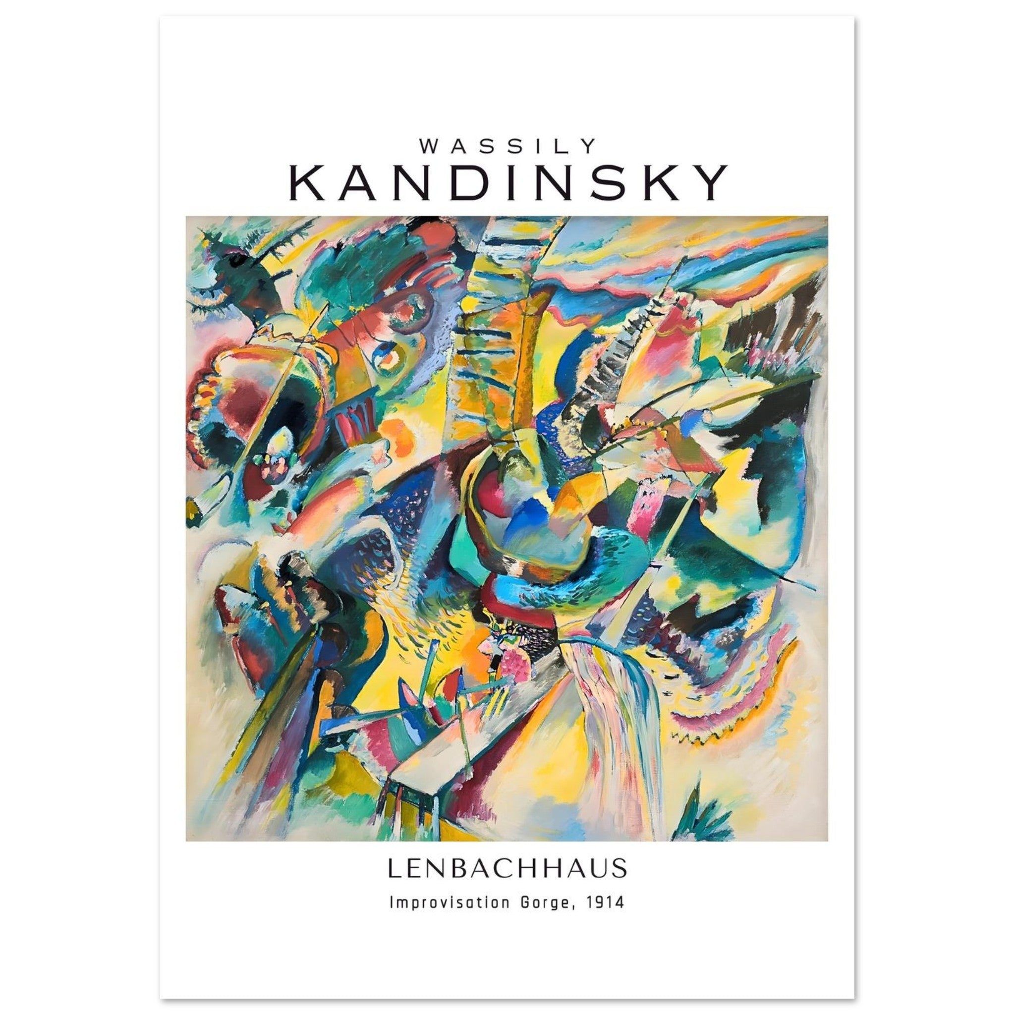 Artfulprints Wassily Kandinsky - Improvisation Gorge poster A4 21x29.7