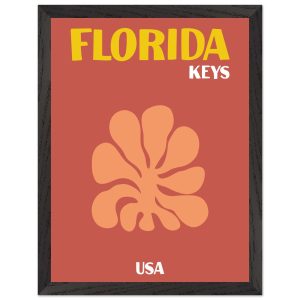 Artfulprints Poster met Lijst USA – Florida Keys – 30×40 cm – Terracot Artfulprints Poster met Lijst USA – Florida Keys – 30×40 cm – Terracot