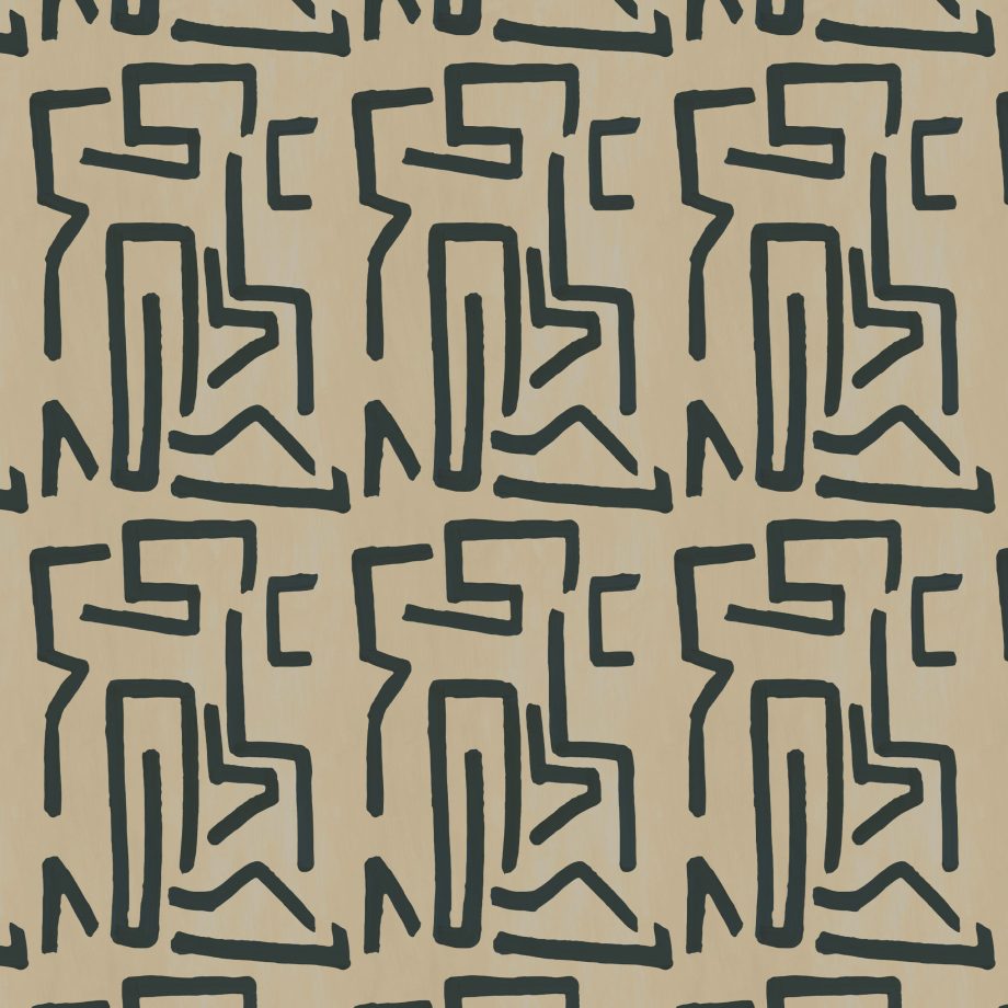 Catchii Behang Retro Lines beige