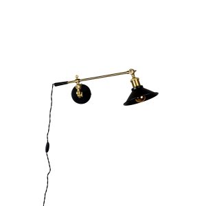 Dutchbone Penelope Wandlamp Zwart Dutchbone Penelope Wandlamp Zwart