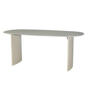 DÉJA Living Eettafel Dinand – Deens Ovaal Beige Glas/MDF – 180x90x76cm DÉJA Living Eettafel Dinand – Deens Ovaal Beige Glas/MDF – 180x90x76cm