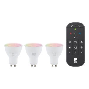 EGLO connect.z smart starterspakket connect.z Starter – 3x gu10 rgb le EGLO connect.z smart starterspakket connect.z Starter – 3x gu10 rgb le