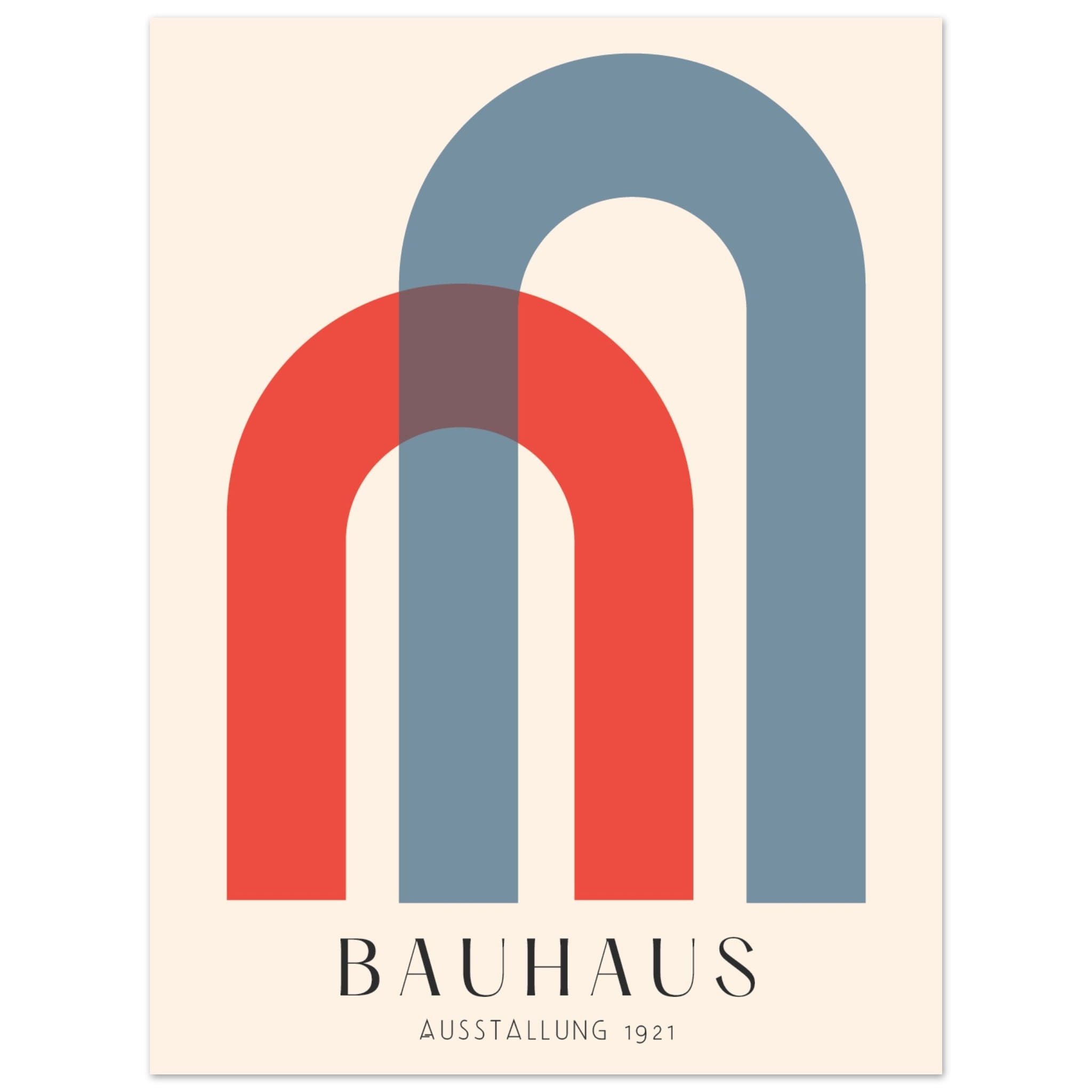 Artfulprints Poster Bauhaus - Ausstellung 1921 - 30x40 cm - Meerkleuri