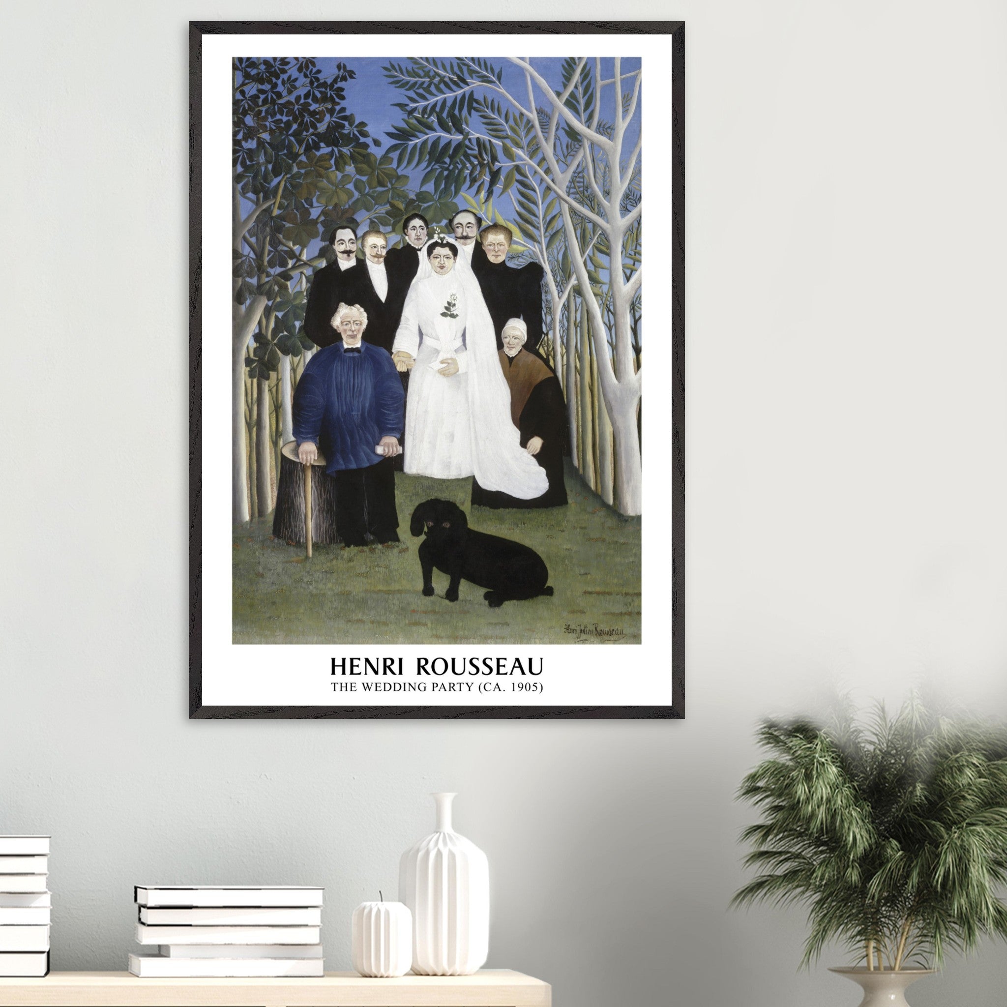 Artfulprints Poster Henri Rousseau - The wedding party - 70x100 cm - M