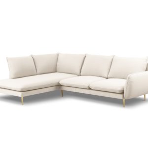 Cosmopolitan Design linker hoekbank Vienna 6-zits, boucle, beige – 185 Cosmopolitan Design linker hoekbank Vienna 6-zits, boucle, beige – 185