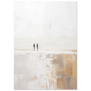 Artfulprints Poster Abstract – Silhouettes 2 – 50×70 cm – Wit
